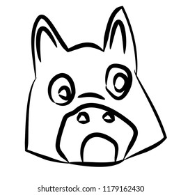 French Bulldog Vector Illustration