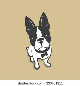 French Bulldog Vector Illustration Stock Vector (Royalty Free ...