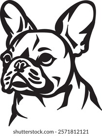 French Bulldog Vector Illustration eps