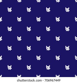 french bulldog vector seamless pattern background