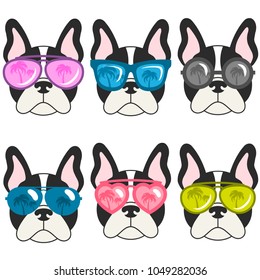 french bulldogs with sunglasses