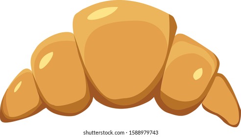 French butter croissant - breakfast food 