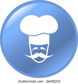 french chef character button