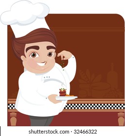 french chef make a delicious meal
