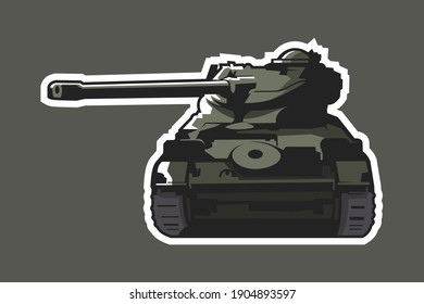 ilustración vectorial del tanque de luz de la guerra fría francesa.