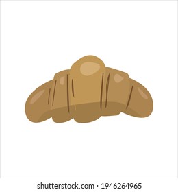 French crispy croissant. Vector image for your business. 