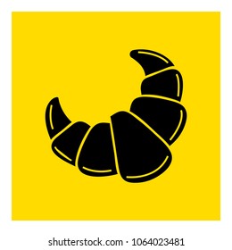 french croissant icon vector