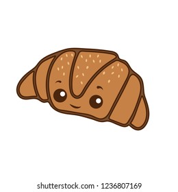
french croissant with sesame