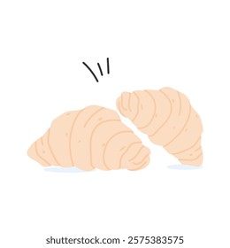 French cuisine, croissant vector design, breakfast, bakery icon