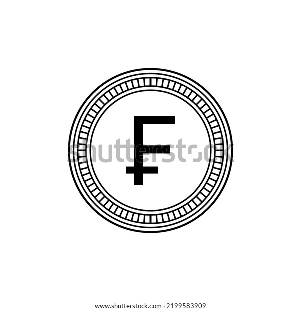 French Currency, France Money Icon Symbol.\
French Franc, FRF. Vector\
Illustration