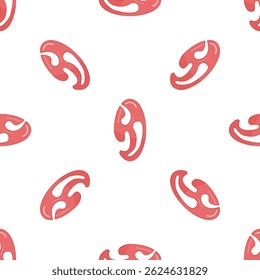 French curve seamless pattern on white background for textile, wrapping paper, packaging design