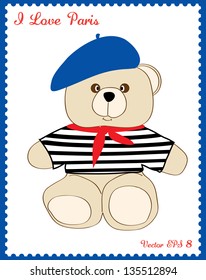 French Cute Teddy Bear