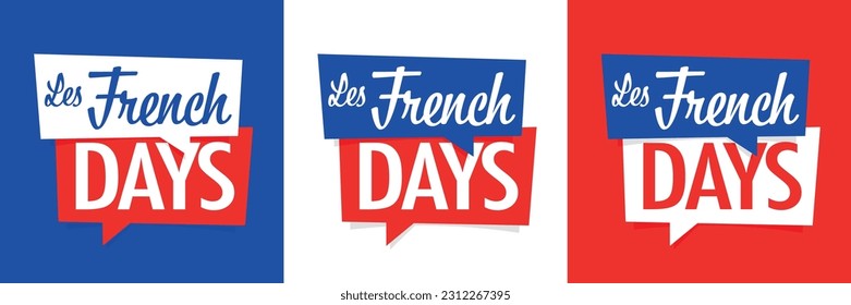 French days on various background