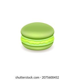 Postre francés. Macarón. Ilustración del vector 