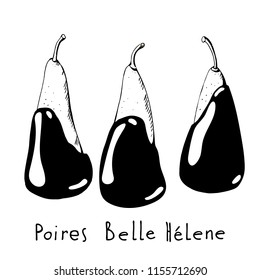 French dessert, Poire belle Helene