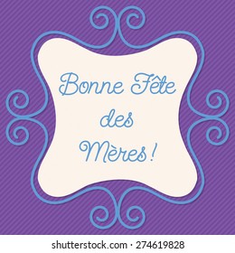 French doodle frame card in vector format.