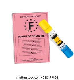 French "drivers license" and breathalyzer