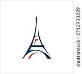 FRENCH EIFFEL TOWER LOGO TEMPLATE