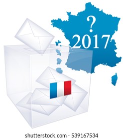 French elections 2017 II. Political vector vote issue icon.