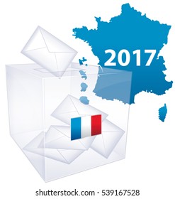 French elections 2017. Political vote issue icon.
