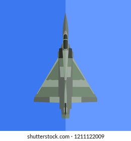 French fighter plane vector illustration