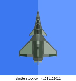 French fighter plane vector illustration