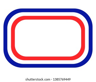 French flag with copy space