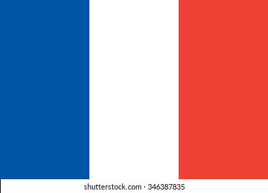 French flag in correct proportions and colors