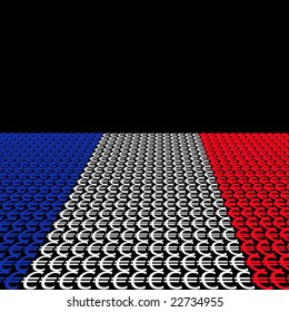 Antecedentes de la perspectiva del euro de la bandera francesa