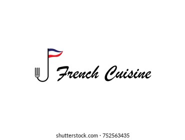 french flag and food
