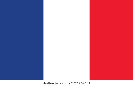 French flag. National flag. simple art. simple symbols