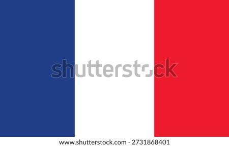 French flag. National flag. simple art. simple symbols