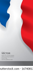French Flag Vector