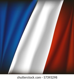 French Flag Vector Illustration