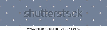 French fleur de lis royal lily seamless border. Farmhouse cottage banner. Lilies lys flower flourish motif rustic damask.