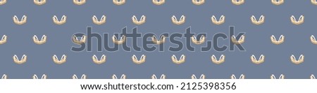 French fleur de lis royal lily seamless border. Farmhouse cottage banner. Lilies lys flower flourish motif rustic damask.