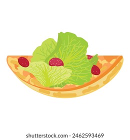 Icono de comida francesa Vector de dibujos animados. Comida rápida. Comida francesa