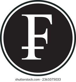 French franc_black logo vector high quality files 