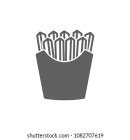French fried icon vector. Symbol for your web site design, logo, app, UI. Vector illustration, EPS