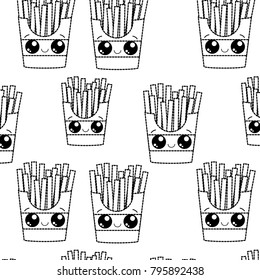 French fries background 