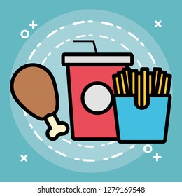French fries box