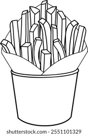  French fries in the box 