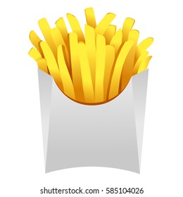 French fries in a box
