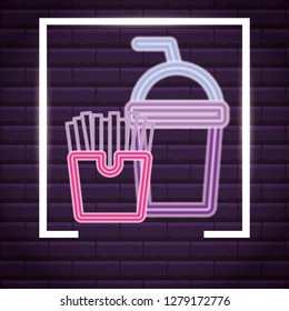 French fries box design