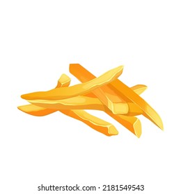 french fries cartoon vector. potato food, fry snack, fast chip french fries vector illustration