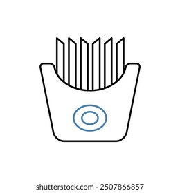 french fries concept line icon. Simple element illustration. french fries concept outline symbol design.