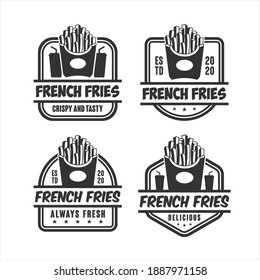 French Fries design logo collection