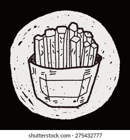 French fries doodle