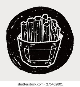 French fries doodle