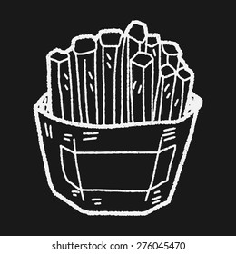 French fries doodle